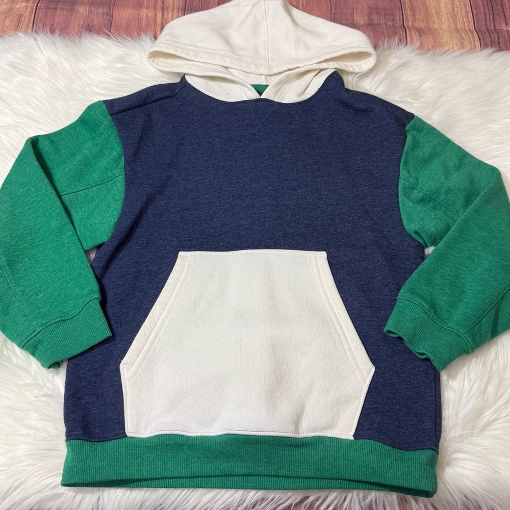 Cat & Jack Colorblock Pullover Hoodie Sweatshirt - Boys Size Small (6/7) - Picture 2 of 14
